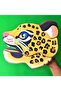 دمية يد الفهد، مهارة اليد من Mentossori Cut Paste Art Puppet
