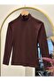 Esin Half Fisherman Long Sleeve Combed Cotton Badi-Ee123 Brown