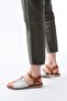 205-029 White Orthopedic Genuine Leather Women's Sandals - 2