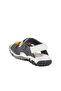 Navy Blue Gray Velcro Boys Sandals - 4