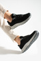 Men's Black Mesh Casual Sports Shoes - 4