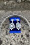 Clara Silver Bridal Henna Crown Special Occasion Accessory Women's Crown and Wide Shuttle Earring Set - 4