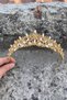 Clara Gold Bridal Henna Crown Special Occasion Accessory Women's Crown Hair Accessory – Bridal Accessory, Stylish Design