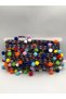 1 Mt Colorful Beaded Pompom Fringe Ribbon, 7cm, Decorative, Ornament, Ethnic Ribbon - 3