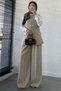 Vest Palazzo Suit –Beige - 5