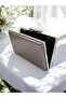 New Model Platinum Color Shiny Patterned Chain Strap Stone Handle Women's Evening Dress Bag Wedding Engagement - 3
