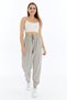 Women's Baggy Parachute Fabric 3-Pocket Sweatpants with Hidden Zipper and Elastic Legs - 4