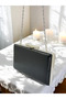 New Model Black Color Shiny Patterned Chain Strap Stone Handle Women's Evening Dress Bag Wedding Engagement Graduation - 5