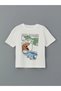 Lcw kids black boy's gabardine shirt and t-shirt set of 2 - 3