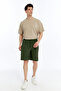 Men's Parachute Thin Fabric Comfortable Fit Hidden Zipper 3 Pocket Shorts - 3