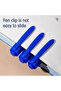 Deli EU10430 Permanent Marker, Blue, Dual-Tip 1.0mm & 0.5mm, 12PCS – For Labeling & Writing - 3