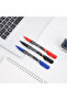 Deli EU10430 Permanent Marker, Blue, Dual-Tip 1.0mm & 0.5mm, 12PCS – For Labeling & Writing - 7