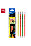 EU51600 Graphite Pencil, HB, Triangular Barrel, 12PCS – For Writing & Drawing