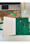 Grass Green Cat with Glasses Patterned Book Bag 17X24 cm |   Water Repellent Fabric, Dtf B Printed Handmade - 4