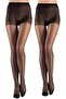 Women's/Girls's High Waist Pantyhose Sheer Tights Stockings (BLACK/BLACK)