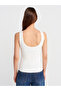 10764 Boat Neck Ribbed Knitwear Blouse-Ecru - 2