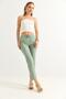 Elastic Waist Short Leg Double Crepe Trousers Çağla - 2