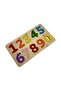 Parla Felt Covered Number Puzzle, Wooden Insert-And-Remove Puzzle, Colorful Educational Puzzle, Number Learning - 2