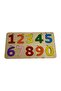 Parla Felt Covered Number Puzzle, Wooden Insert-And-Remove Puzzle, Colorful Educational Puzzle, Number Learning