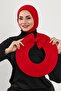 3-Piece Set of Hijab, Visor, and Hat - Hijab (Sea, Pool) Swimming Cap, St-1Sn, St-1Sn, Red - 6