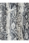 Snakeskin Print Long Sleeve Satin Shirt - 6
