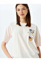 Cat Printed Crew Neck Short Sleeve Comfortable Fit T-Shirt