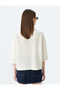 Beige Knitted T-Shirt - 4