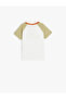 Beige Printed Cotton T-Shirt - 2