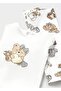 Baby Girl Long Sleeve 4-Piece Set White 1760 - 4