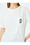 Beige Embroidered T-Shirt - 5