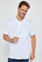 Men's Regular Fit 100% Cotton 5 Pack Green-Brown-Indigo-White-Navy Color Pocket Polo Neck T-Shirt - 2