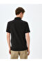 Black Polo Neck T-Shirt - 4