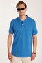 Men's Regular Fit 100% Cotton 5 Pack Green-Brown-Indigo-White-Navy Color Pocket Polo Neck T-Shirt - 4