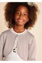 Girl's Knitted Cardigan Beige 332