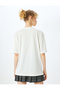 Beige Printed T-Shirt - 4