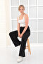 Shallow Pleated Women's Pants with Wide Legs - 5