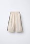 Girl's Linen Cream Ruffle Suit - 4