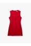 Round Neck A-Line Sleeveless Mini Dress - 3