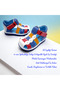 صنادل للأطفال الأولاد من Orthopedic First Step Eiagcm2406 باللون الأبيض والأحمر والأزرق - 2
