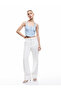 Square Neck Corset Detailed Sleeveless Slim Fit Crop Blouse - 2