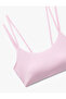 Slim Fit Covered Sports Bra with Double Straps - 6
