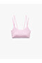 Slim Fit Covered Sports Bra with Double Straps - 4