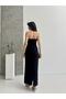 Black Strapless Bow Detailed Dress - 4