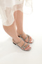 Mia100-Tpk-1110 Daily Abi̇yev Daily-Wedding-Leisure-Holiday Silver Heeled Shoes - 3