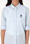Women's Light Blue Long Sleeve Basic Shirt 50307694-Vr003 - 6