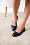 Glamo Bow Detailed Genuine Leather Ballerinas - 4