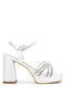 Women's Vegan White Heeled Shoes