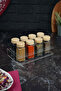 Eron 105 Cc Set of 8 Two Row Spice Rack – Bamboo Lid, 3 mm Plexi Stand