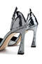 Women's Vegan Metallic Heeled Shoes - 5