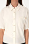 Women's Cream Knitted Shirt 50299843-Vr071 - 6